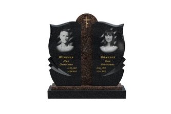 Двойной памятник с центральной консолью