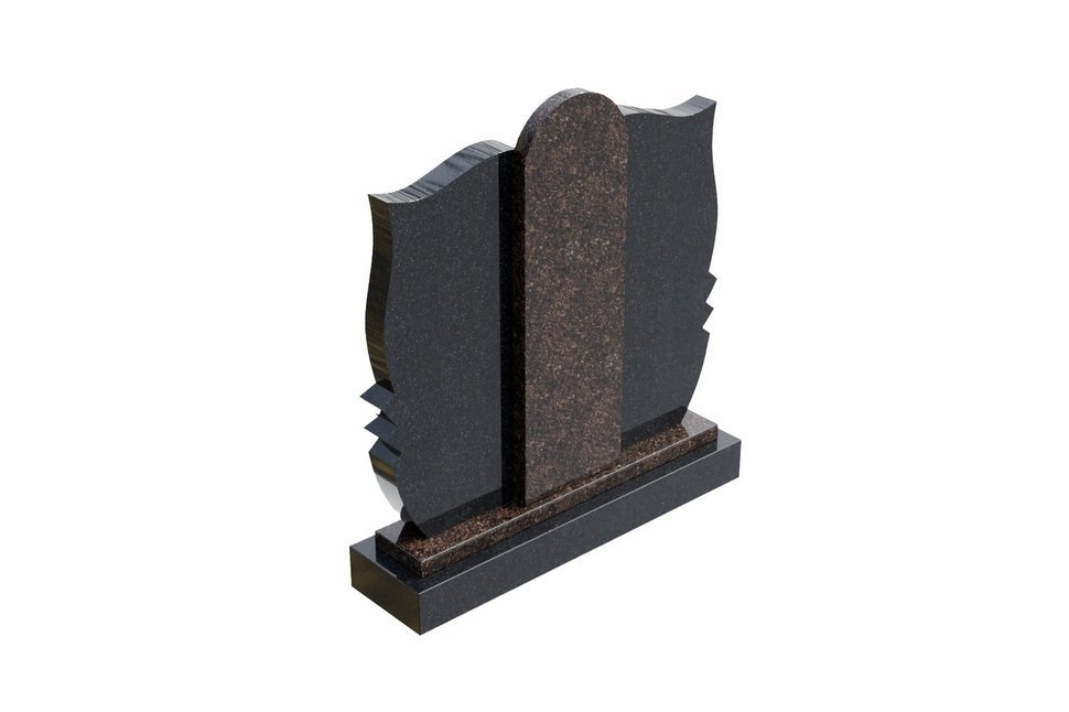 Двойной памятник с центральной консолью