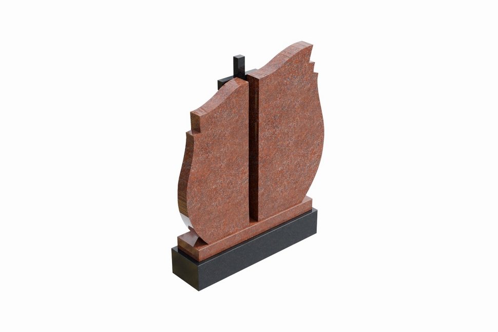 Памятник из двух стел, объединённых крестом