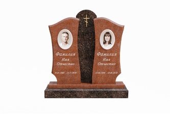 Двойной памятник с центральной консолью