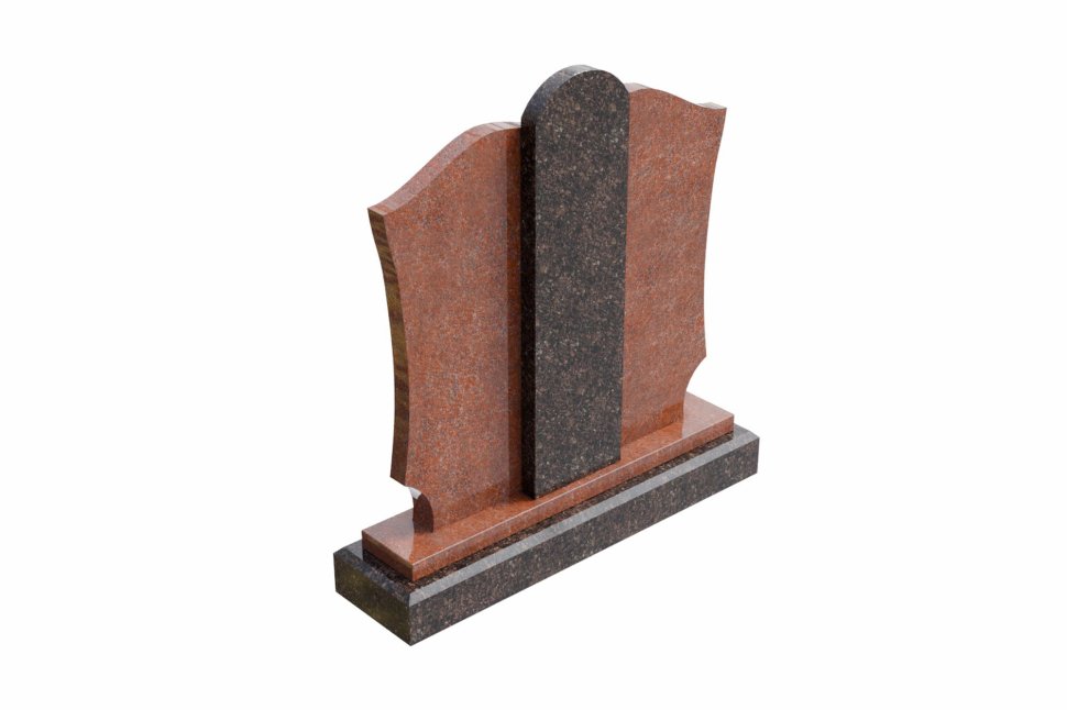 Двойной памятник с центральной консолью