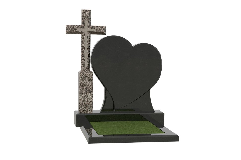 Памятник Сердце и крест