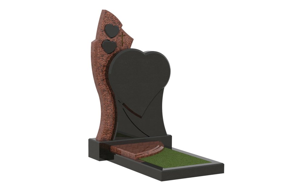 Памятник с сердцами