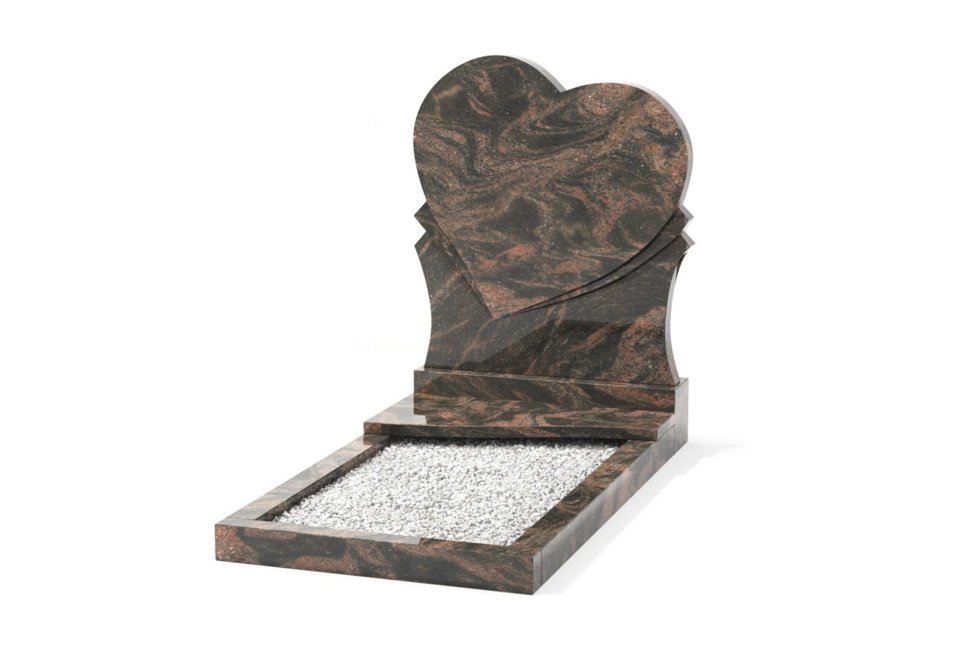 Памятник в виде сердца с прирезками
