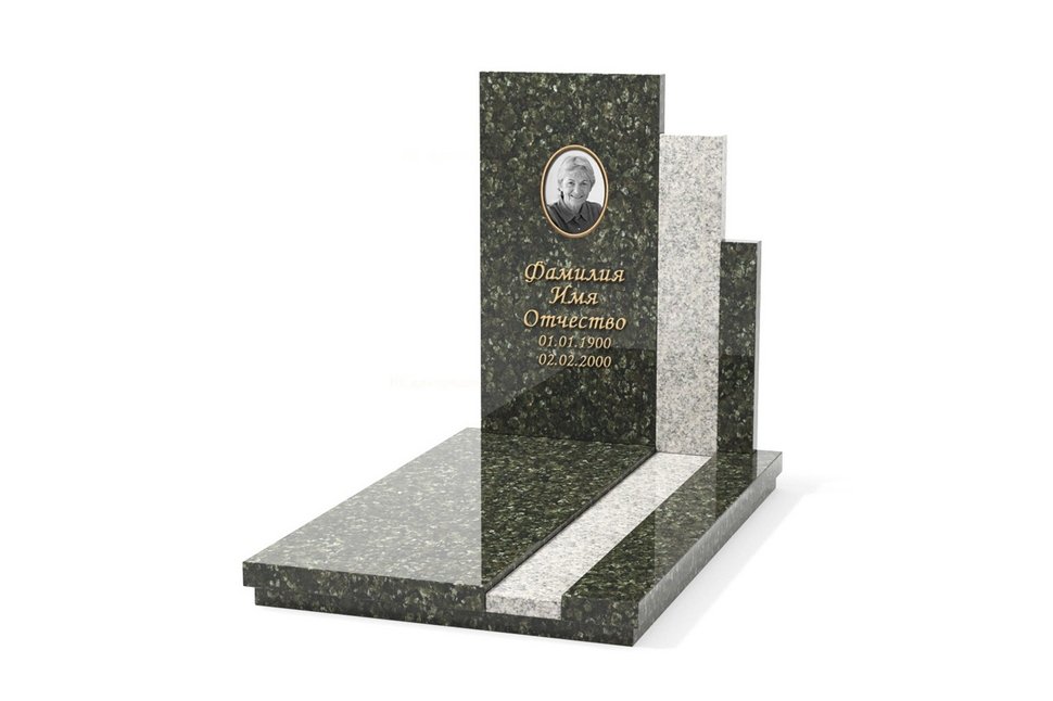 Классический памятник со светлыми вставками