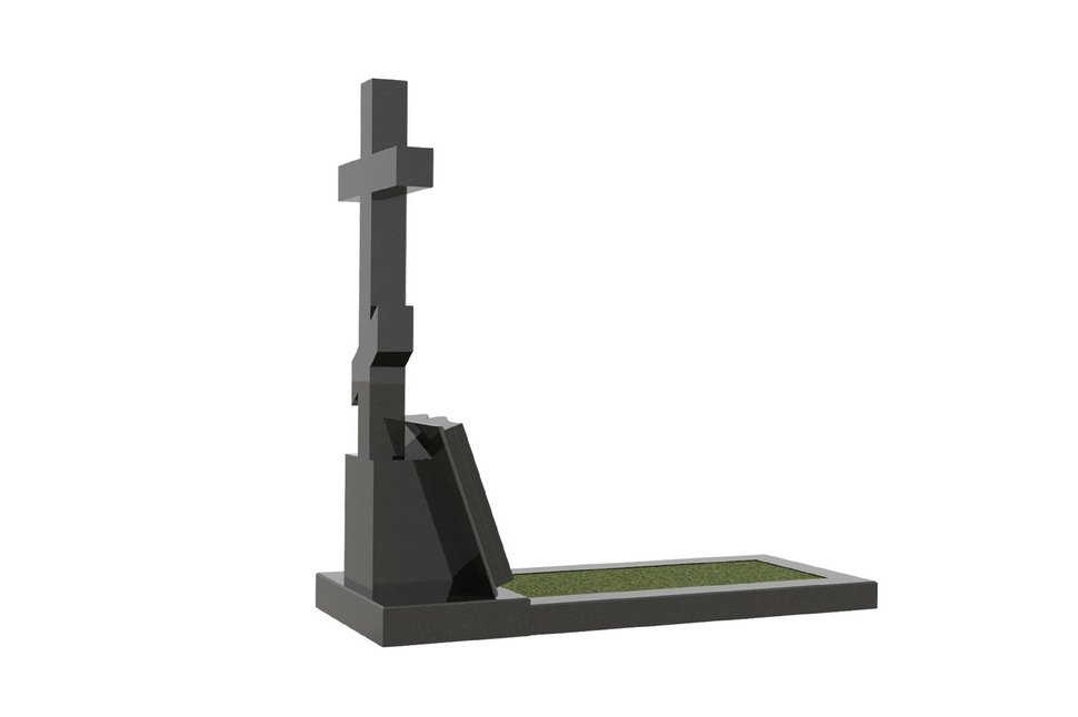 Крест со стелой в форме книги