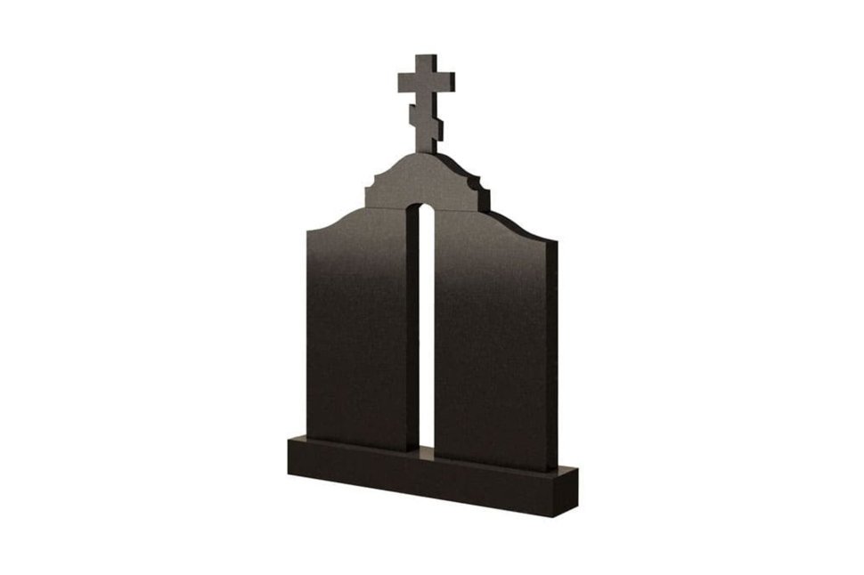 Памятник “часовня” из двух стел