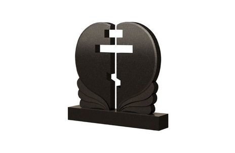 Две симметричные стелы с воздушным крестом