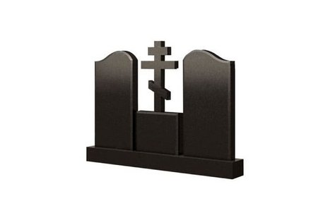 Две стелы с крестом на подставке