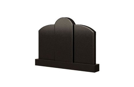 Тройной памятник с закругленными стелами