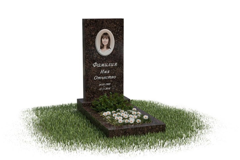 Классический вертикальный памятник