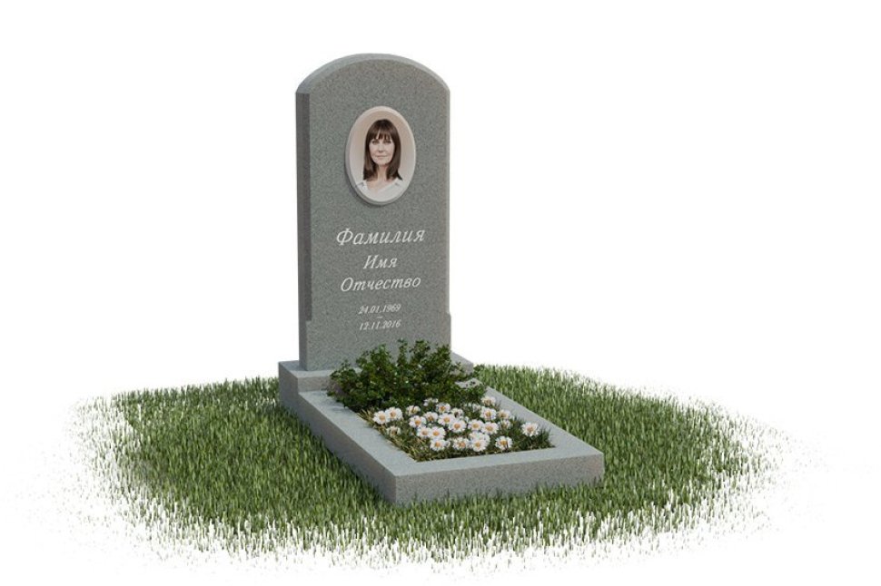 Классический памятник с формой арки