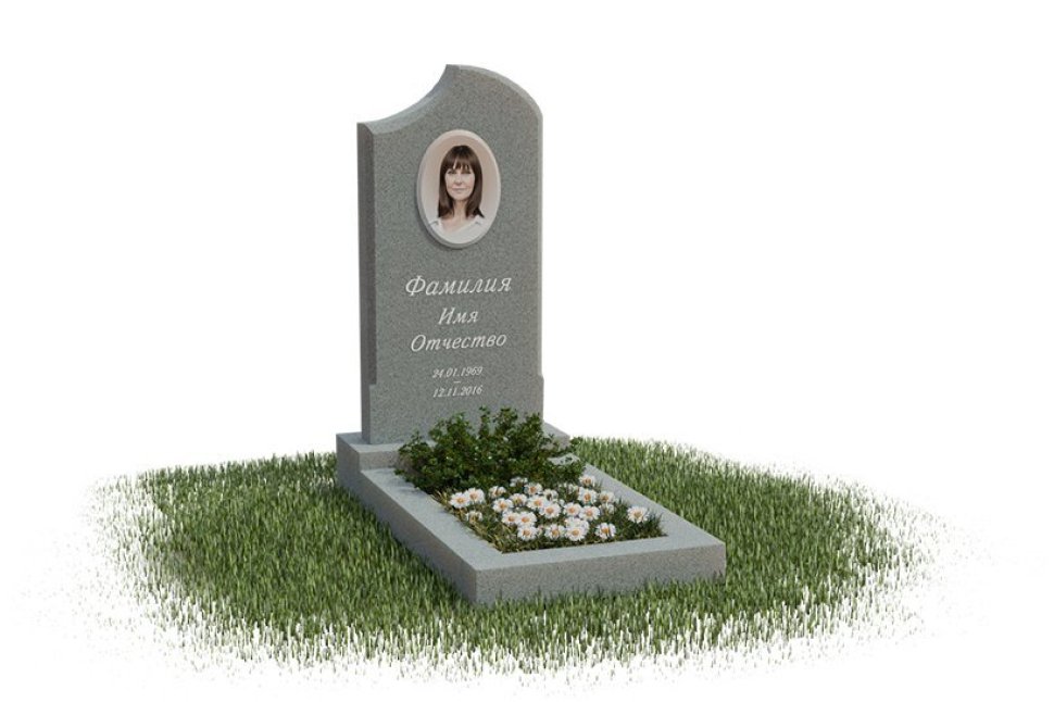 Классический памятник с лаконичной формой 