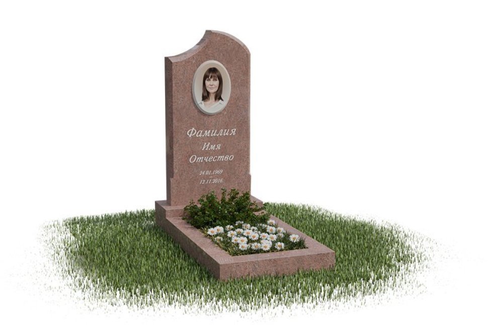 Классический памятник с лаконичной формой 