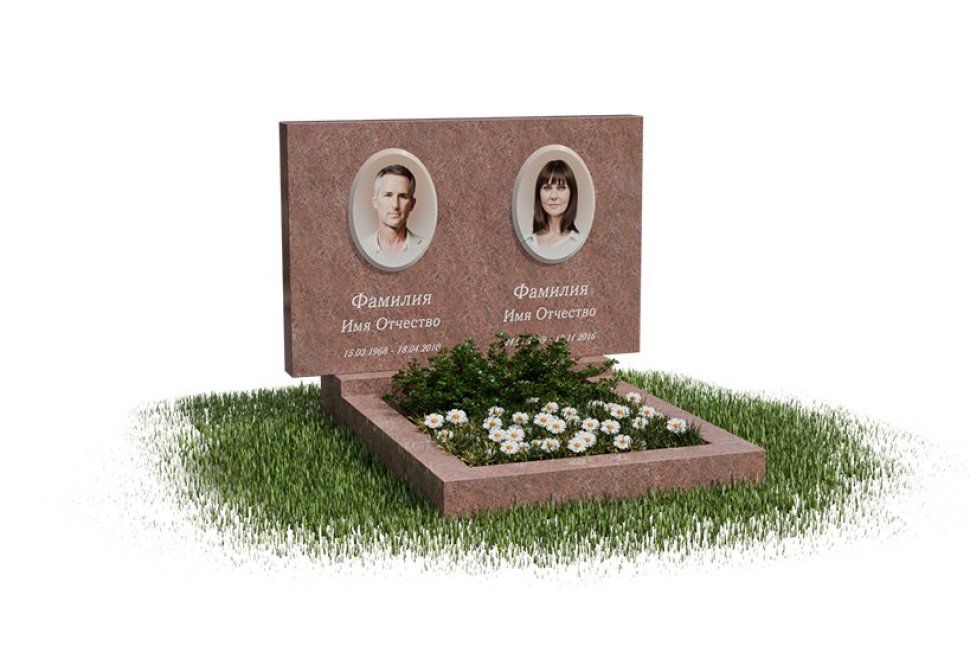 Классический горизонтальный памятник