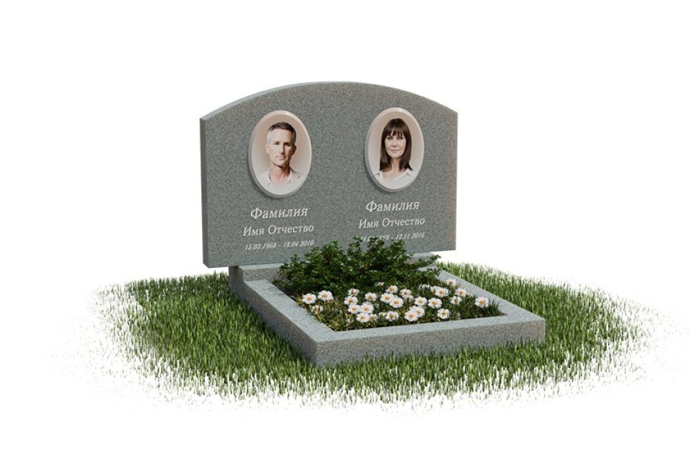 Классический памятник с формой арки