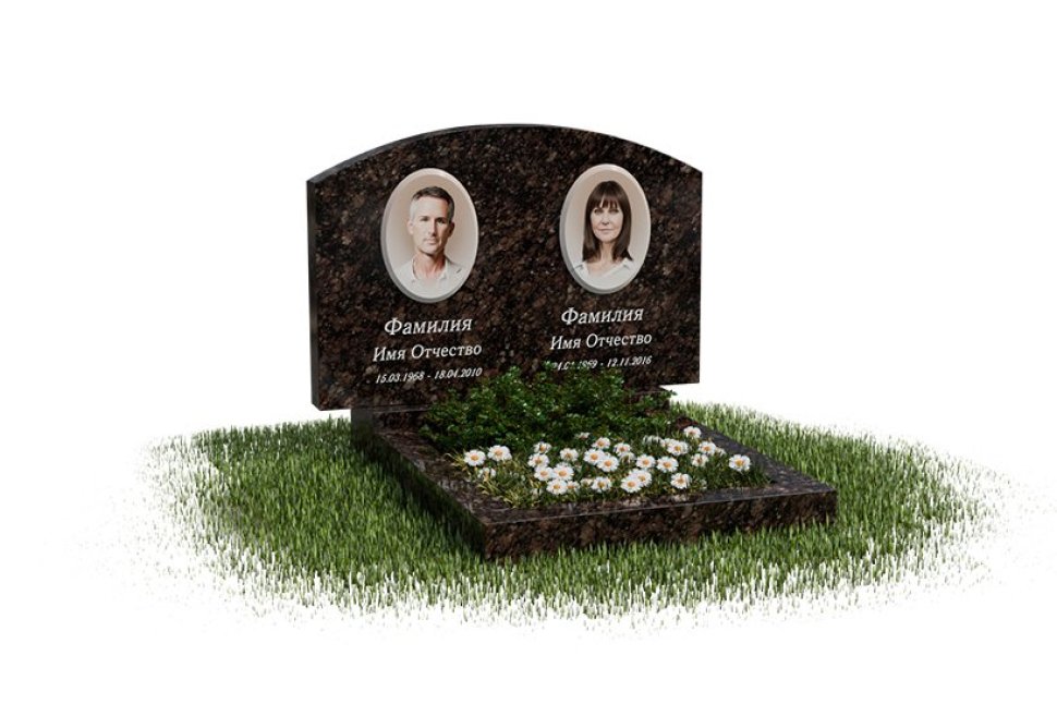 Классический памятник с формой арки