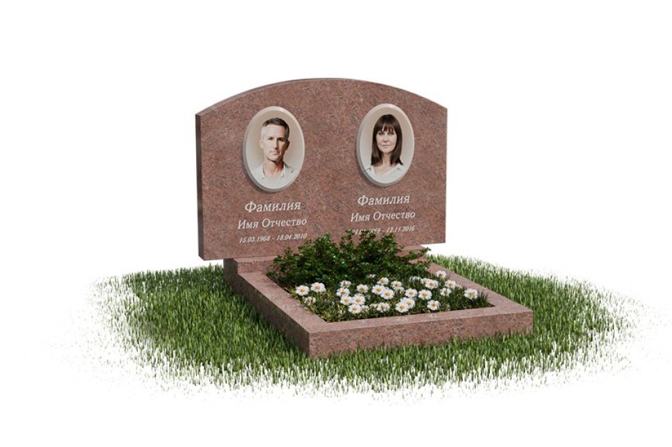 Классический памятник с формой арки