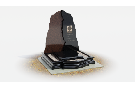 Авторский памятник из двух видов гранита